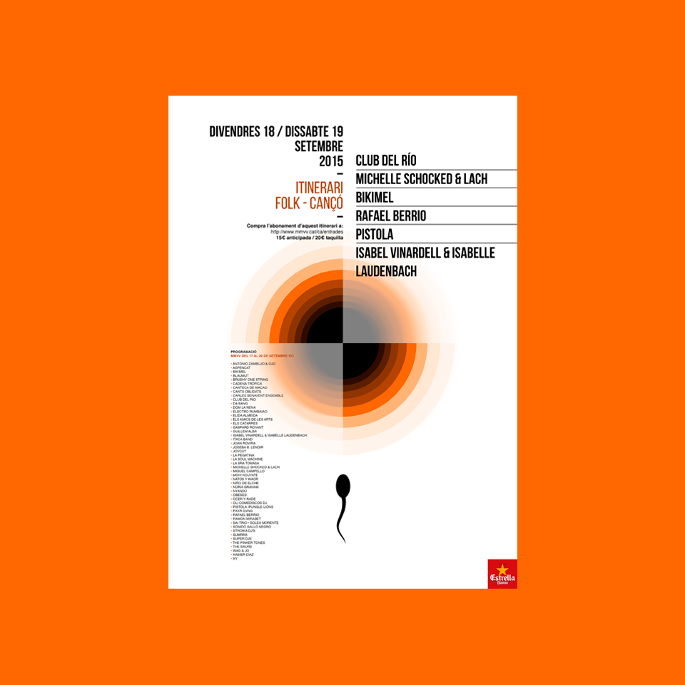 27th Mercat de Música Viva de Vic - Poster design - Xavier Esclusa